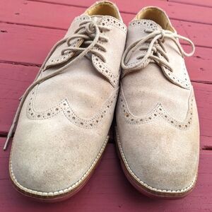Cole Hann leather modern classic men's shoes. Camel color. Size